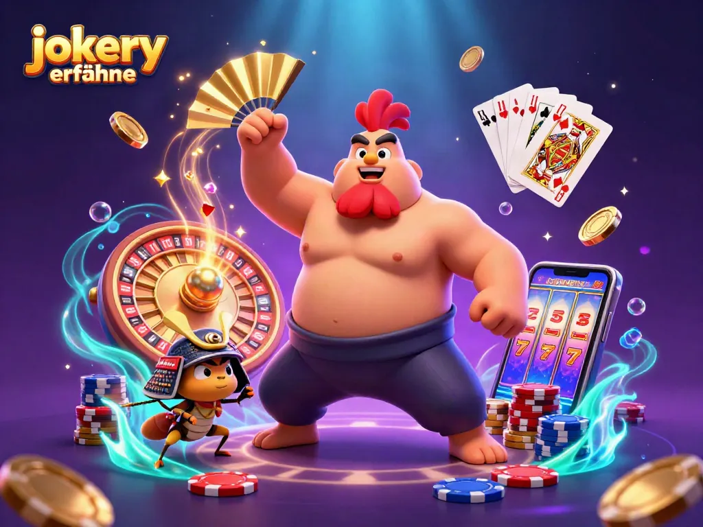 Visually explore jokery erfahrungen in this vibrant casino scene showcasing thrilling game elements.